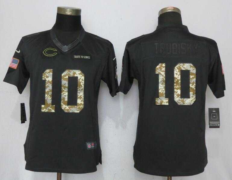Women Nike Chicago Bears #10 Trubisky Anthracite Salute To Service Limited Jersey,We sell and wholesale Women Nike Chicago Bears #10 Trubisky Anthracite Salute To Service Limited Jersey on line form chian!